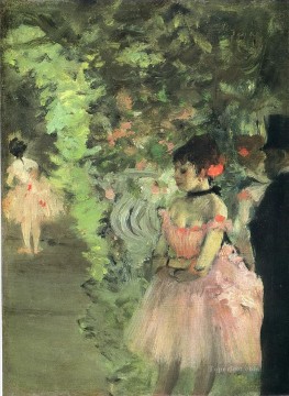 Bailarines entre bastidores 1872 Edgar Degas Pinturas al óleo